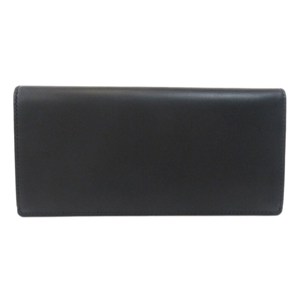 Burberry Black Leather Long Label Wallet